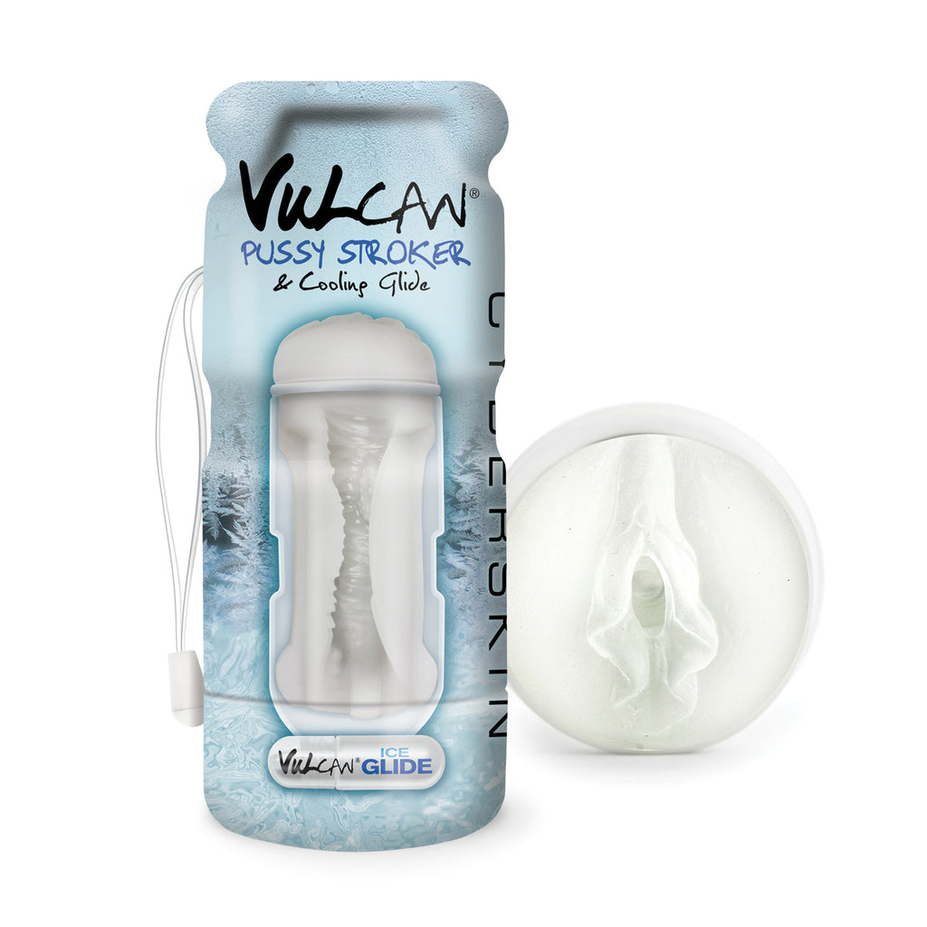Cyberskin Vulcan Pussy Stroker W-cooling Glide -  Frost