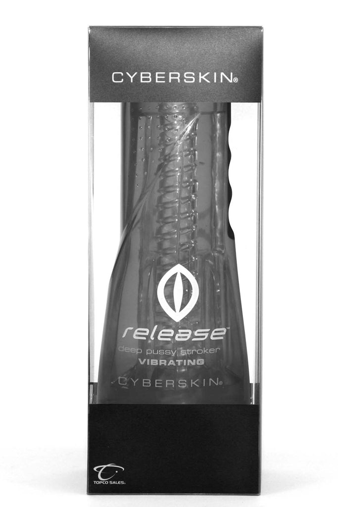 Cyberskin Release Pussy Stroker -Vibrating - Clear