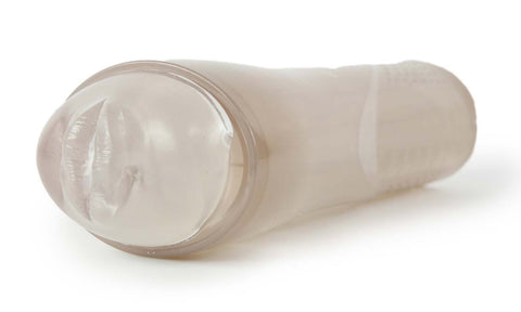 Cyberskin Release Deep Throat Stroker - Vibrating - Clear