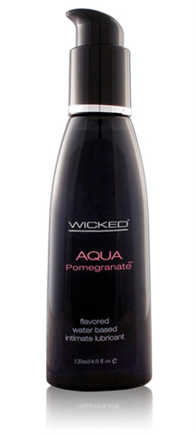 Aqua Pomegranate Flavored Water-Based Lubricant Oz.