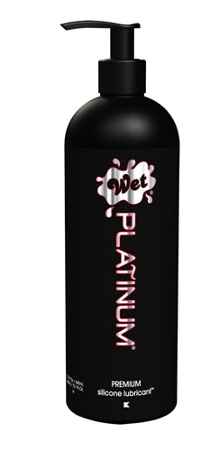 Wet Platinum Luxury Silicone Lubricant - 16 Fl. Oz. Pump Bottle